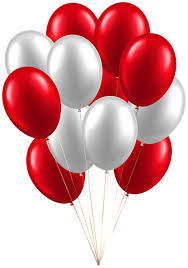 Clip Art Happy Birthday Flowers And Balloons Balloons White Red Clip Art Image Balloons Clip Art Art Images