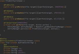 This approach implements callbacks for jpa lifecycle events. Jpa Auditing Automatically Persisting Audit Logs Using Entitylisteners Dzone Java