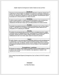 Gracias por enviarnos el reporte. Reporte De Investigacion Ejemplos Y Formatos Excel Word Y Pdfs Descarga Gratis
