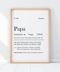 Kunstdruck Papa Definition Selbstgemachte Geschenke Mama Geschenke Fur Mama Diy Geschenke Papa