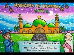 Poster menyambut bulan suci ramadhan. Menggambar Poster Tema Menyambut Bulan Ramadhan Dlm Suasana Pandemik Corona Youtube