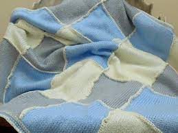 See more ideas about knitting, free baby blanket patterns, knitted baby blankets. Luxury Hand Knit Baby Blanket Baby Boy Blue Patchwork Nursery Bedding