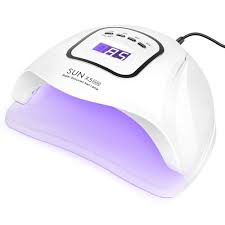 Uv Gel Nail Lamp 80w Nail Dryer Led Uv Light For Gel Polish 4 Timers Professional Nail Art Accessories Curing Gel Toe Nails White 1pk