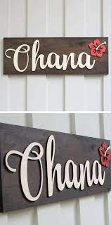 Hawaii Ohana Hawaii Sign Ohana Means Family Sign Hawaii Ohana Hawaii Gift Hawaiigift Disney Room Decor Diy Projects Disney Sign
