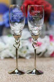 Personalized Double Heart Toasting Flutes Pair Engraved Double Heart Stem Champagne Flutes Wedding Gift Engagement Present Wedding Champagne Glasses Wedding Wine Glasses Wedding Glasses