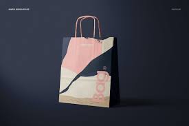 Download Twisted Handles Paper Bag Mockup Set Bag Mockup Flyer Design Layout Mockup Design
