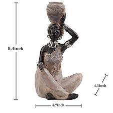 Why not choose from our selection of stunning african american home décor to add some style and beauty to your home. Leekung African Statue For Home Decoration African Statues And Sculptures Table Top Bookshelf Decor African Lady Figurines Home Decor Antique Woodstone Color Pricepulse