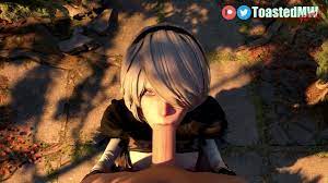 Yorha 2B blowjob pov 