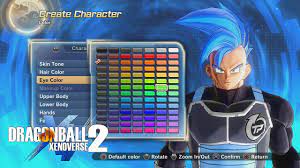 Dbz character creator v0.6 (remix) by eiryon; Dragon Ball Xenoverse 2 All Saiyan Character Creation Options Youtube