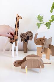 Ukkonooa Simple Cardboard Animals Cardboard Animals Cardboard Crafts Crafts For Kids