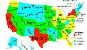 À quoi les zones colorées en jaune sur la carte suivante. La Carte Des Etats Unis Qui Permet De Mieux Comprendre La Puissance Americaine Medias24