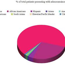 Pie Chart Showing Different Ethnicities Presenting With