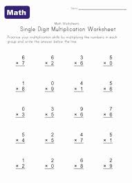 Single Digit Multiplication Worksheets Multiplication Worksheets Printable Multiplication Worksheets Addition Worksheets