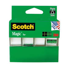 3m Scotch 3 4 In X 8 1 3 Yds Magic Tapes 4 Pack 4105