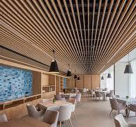 GUBI-SLATS ceiling - The new bamboo slat system - Grupo Gubia