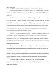 Modèle de lettre gratuit sur documentissime : Dc4 Rapport De Stage A L Ime Le Bouquet Rapport De Stage Dissertation