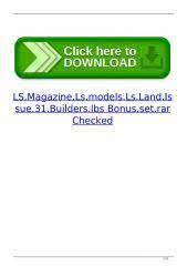 Below is my archive tivi show. Ls Magazine Ls Land Issue 31 Builders Bonus Set Rar Peatix