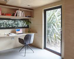 This Prefabricated Garden Studio In Suburban London Combining Guest Accommodation With A Home Office Is Cla Garden Home Office Garden Office Shed Garden Studio