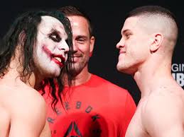 UFC: peleador se maquilló como el Joker para intimidar a su rival en el  careo del UFC Sao Paulo en Brasil
