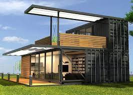 4 Containers Shipping Container Home Design With Large Second Floor Deck Containerhome Container House Design Container House Shipping Container Home Designs