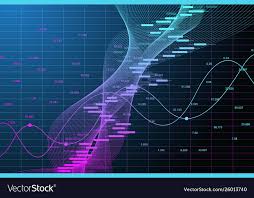 Stock Market Graph Or Forex Trading Chart For