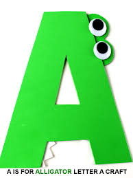 A is for Alligator Letter A Craft | Our Kid Things
