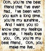 Birthday Song Lyrics For Best Friend Queen You Re My Best Friend