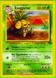Exeggutor's strongest moveset is extrasensory & solar. Exeggutor Jungle 35 Pokemon Card