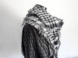 Black And White Checkered Scarf Headscarf Black And White Desert Scarf Afghan Pattern Checkered Scarf Vintage Shawl Shawl With Fringe Square Scarf Men S Checkered Scarf Women Shawl Head Scarf