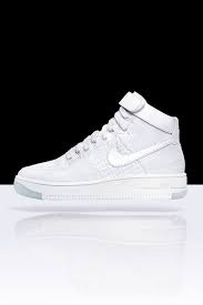 Black Air Forces With White Check The Lightest Version Of The Hoops Legend The New Nike Air Force 1 Ultra Flyknit Sneaker Is 50 Lighter Than The Origin Nike Free Shoes Nike Shoes Outlet Nike