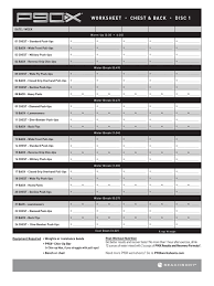 The p90x advanced excel worksheets are made by beachbody, for beachbody's p90x program. P90x Worksheets Human Body Recreation
