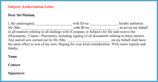 Authorization Letter To Act On Behalf Of Someone (6+ Best Samples)
