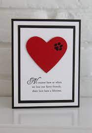 Check spelling or type a new query. Paw Print On Heart Pet Sympathy Card Loss Of Pet Card Laura S Paper And Stitch