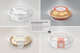 All you need to do is follow the link below to their website and look for the download template link. Clear Hinged Pie Container Mockup Packaging Mockup Clear Container Food Mockup
