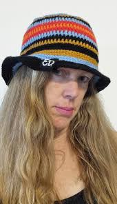 Crochet Hat Summer Winter Bucket Hat Upcycled Yarns