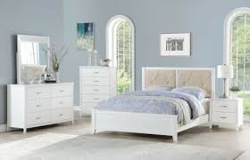 Mirrored bedroom furniture accents,mirrored bedroom furniture design,mirrored bedroom furniture ideas. Buy 4p Bedroom Furniture White Est King Size Bed Tufted Hb Dresser Mirror Nightstand Online In Uae 164110754195