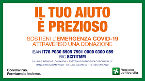 Regione lombardia, regione lombardia, regione lombardia. Coronavirus Fontana Istituito Conto Corrente Per Raccolta Fondi