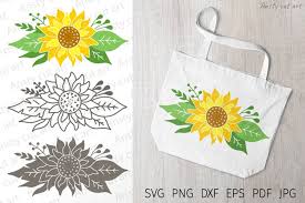 Download Sunflower Svg Sunflower Clipart Svg Files For Cricut 842341 Cut Files Design Bundles