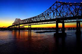Twin cantilever bridges that carry u.s. Crescent City Connection Photograph By Jason Politte