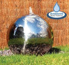 Want to do a little more research into stainless steel features before buying? H28cm Polished Sphere Stainless Steel Water Feature With Lights By Ambiente 149 99