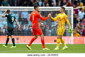 Dyche has inspired the clarets to three wins on the bounce and has discussed the futures of hart, tom heaton and nick pope. Burnley Goalkeeper Nick Pope Left And Aston Villa Goalkeeper Tom Heaton Shake Hands After The Final Whistle Of The Premier League Match At Villa Park Birmingham Stock Photo Alamy