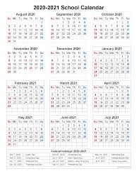 School Calendar 2020 And 2021 Printable Portrait Template No Scl21a24 Free Printable 2020 Calendar In 2020 School Calendar Homeschool Calendar Calendar Printables