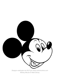 Mickey Mouse Para Colorear Cara