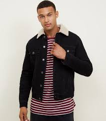Also set sale alerts and shop exclusive offers only on shopstyle. Dark Grey Borg Lined Denim Jacket New Look