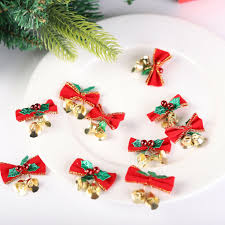 Christmas background with hanging star ball and tree vector. 10x Christmas Bow With Holly Bells Xmas Mini Bowknot Craft Ornament Tree Hanging Ebay