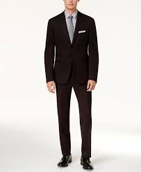 Free shipping for many items! Calvin Klein Men S Slim Fit Black Knit Suit Reviews Suits Tuxedos Men Macy S