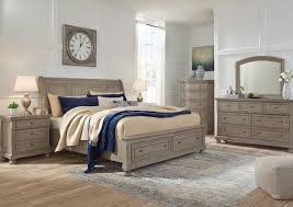 See 100+ bedroom sets & bedroom suites at mathis brothers furniture stores. Lettner King Size Bedroom Set Light Gray Home Furniture Plus Bedding