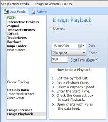 ensign software play back