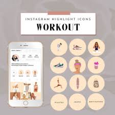 Get 20 cool icons for just $7. Instagram Story Highlight Covers Workout Urban Mamaz Shop