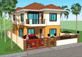 Paduan 2 Warna Pada Tampak Depan Rumah Minimalis 2 Lantai 2 Storey House Design Philippines House Design Small House Design Philippines